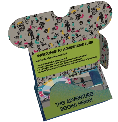 Render of our package at the first step of the unboxing process, I designed a flap which would initially hide the other component, but also provided stabilization of contents in shipping.